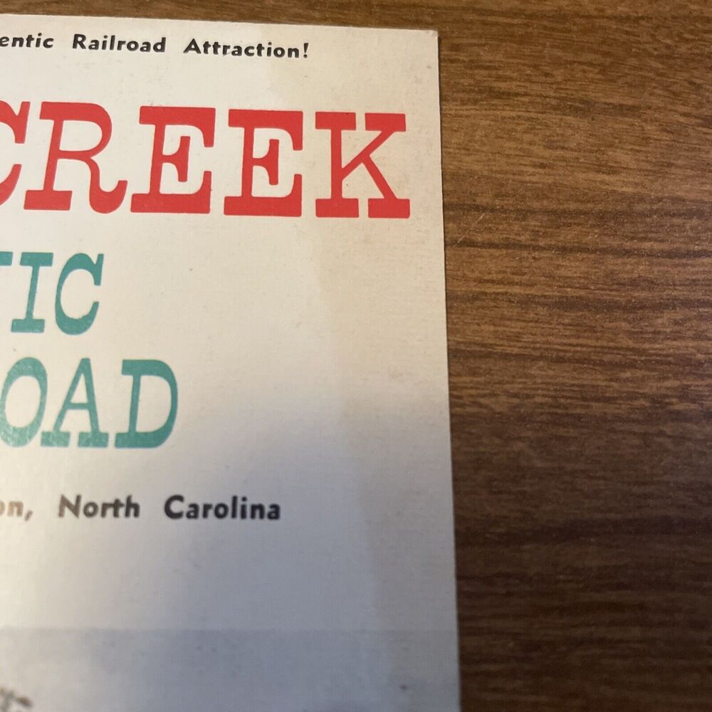 Vintage 1970s Bear Creek Scenic Railroad Travel Brochure Card - Picture 9 of 9